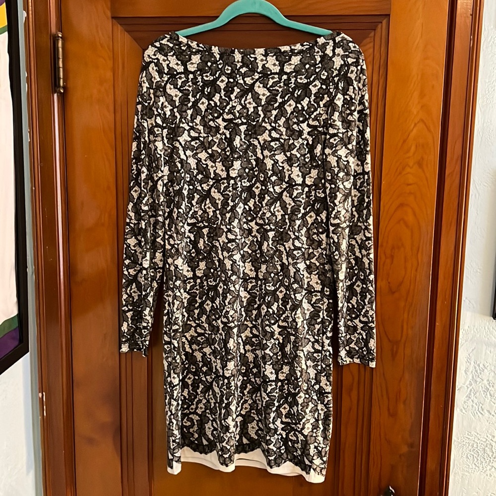 Michael Kors Long Sleeve Midi Dress